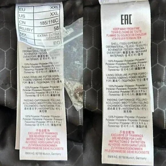 BMW M3 Men's Softshell Performance Jacket Black Size 2XL - Picture 13 of 15